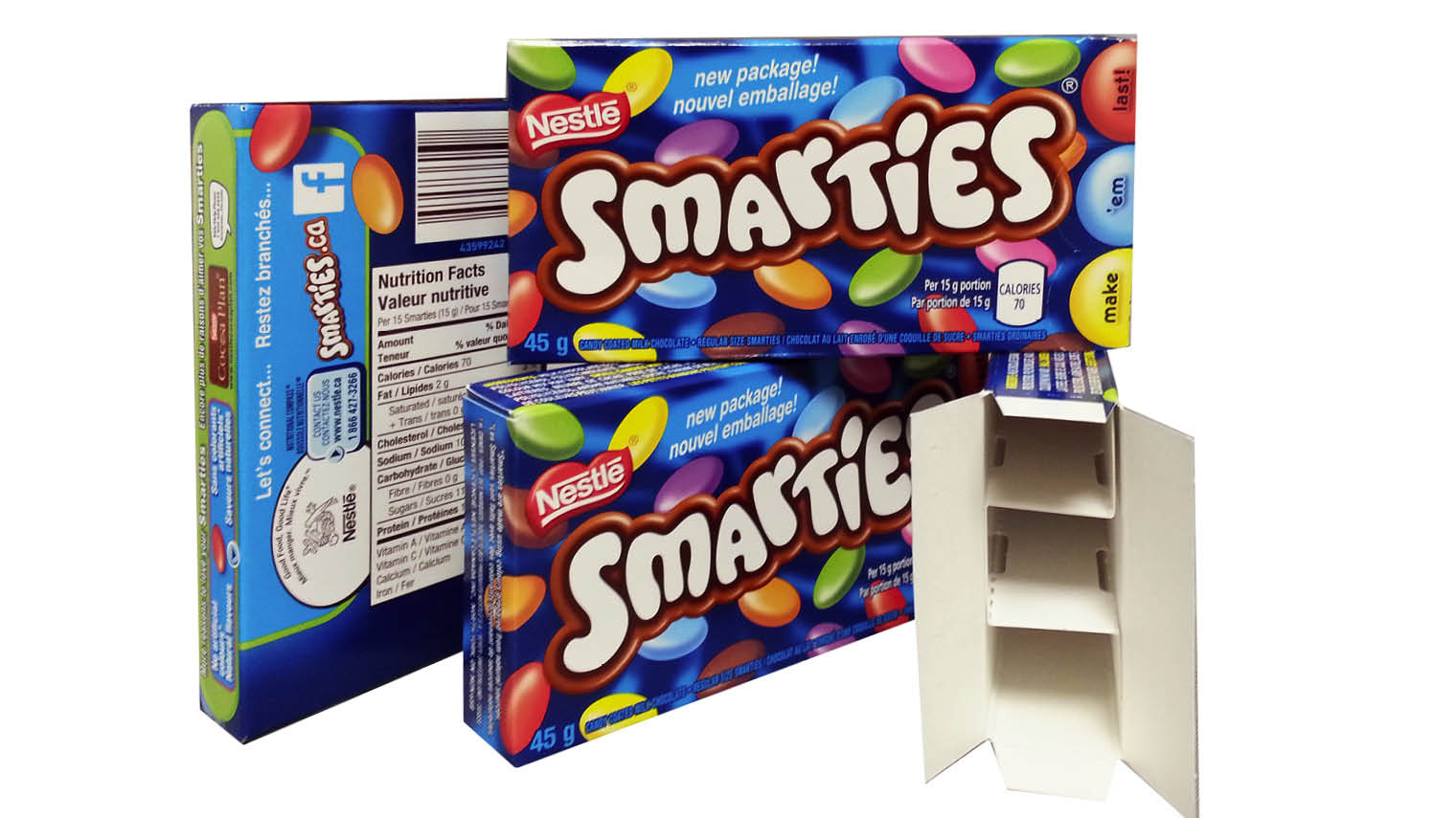 smarties box design