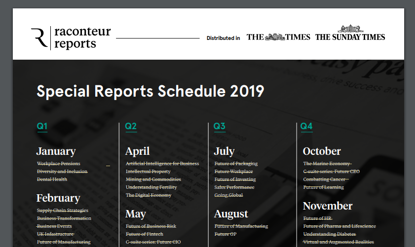 Special Reports Advertise Raconteur